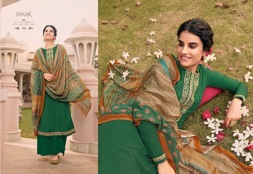 Green Pure Tusser Silk With Embroidery Indian women's salwar kameez with dupatta ready to wear