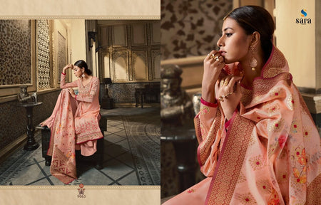 Pink Satin Georgette Indian women's salwar kameez with dupatta ready to wear