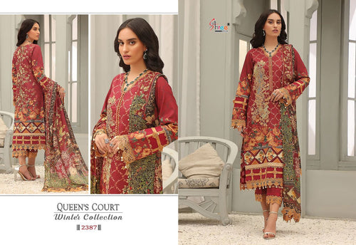 Multi Color Pashmina Indian women's salwar kameez with dupatta ready to wear