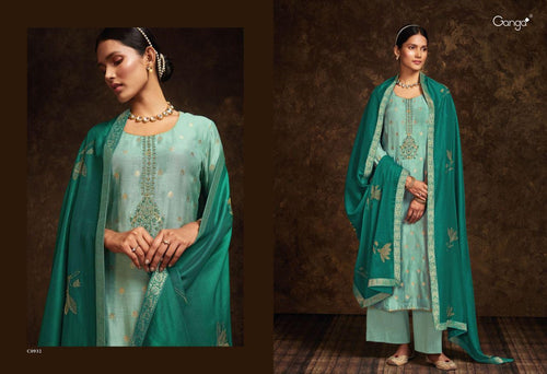 Multi Color Viscose Indian women's salwar kameez with dupatta ready to wear