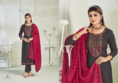 Multi Color Heavy Parampara Indian women's salwar kameez with dupatta ready to wear