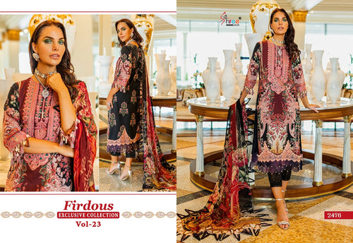 Multi Color Pure Cotton Indian women's salwar kameez with dupatta ready to wear