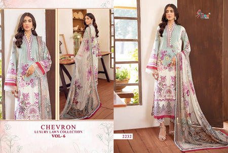 Multi Color Pure Lawn Cotton Indian women's salwar kameez with dupatta ready to wear