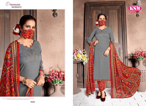 Multi Color Pure Rayon Slub Indian women's salwar kameez with dupatta ready to wear