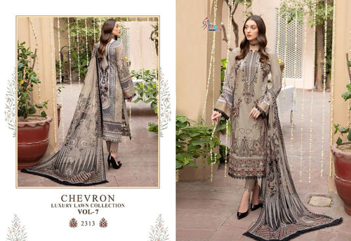 Multi Color Pure Lawn Indian women's salwar kameez with dupatta ready to wear