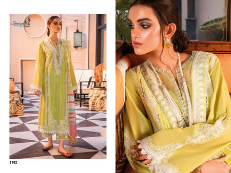 Multi Color Cambric Cotton Indian women's salwar kameez with dupatta ready to wear