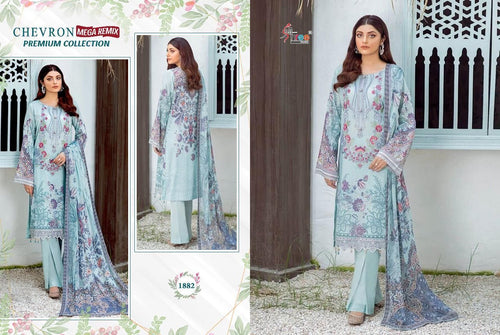 Multi Color Pure Cotton Indian women's salwar kameez with dupatta ready to wear