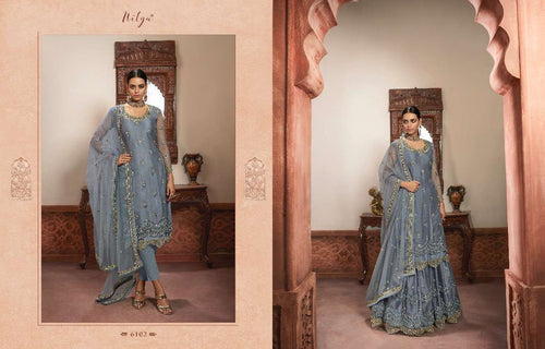 Multi Color Georgette Indian women's salwar kameez with dupatta ready to wear