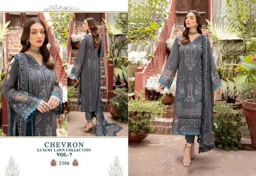 Multi Color Pure Lawn Indian women's salwar kameez with dupatta ready to wear