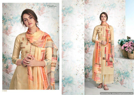 Multi Color Pure Jam Cotton Indian women's salwar kameez with dupatta ready to wear