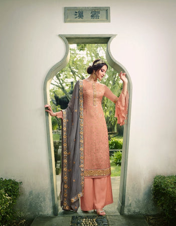 Multi Color Pure Viscose Indian women's salwar kameez with dupatta ready to wear