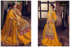 Gold Fuax Georgette Indian women's salwar kameez with dupatta ready to wear