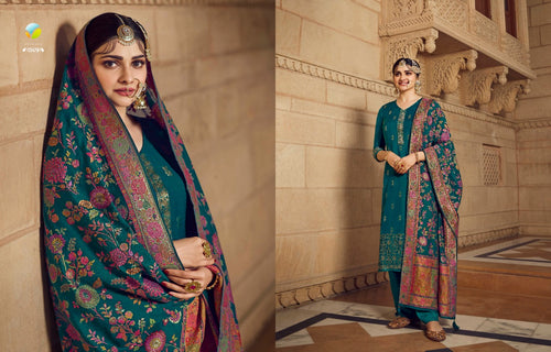 Green Viscose Machlin Indian women's salwar kameez with dupatta ready to wear