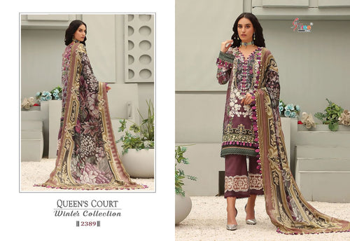 Multi Color Pashmina Indian women's salwar kameez with dupatta ready to wear