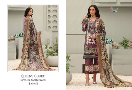 Multi Color Pashmina Indian women's salwar kameez with dupatta ready to wear