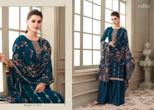 Multi Color Georgette Indian women's salwar kameez with dupatta ready to wear