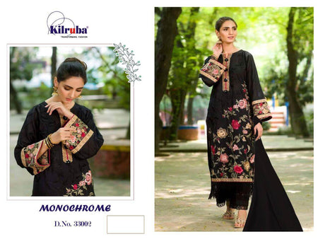 Black Pure Cotton Cambric Indian women's salwar kameez with dupatta ready to wear