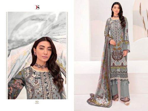 Multi Color Pure Cotton Indian women's salwar kameez with dupatta ready to wear