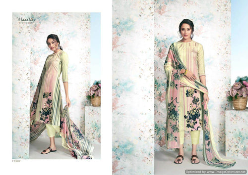 Multi Color Pure Jam Cotton Indian women's salwar kameez with dupatta ready to wear