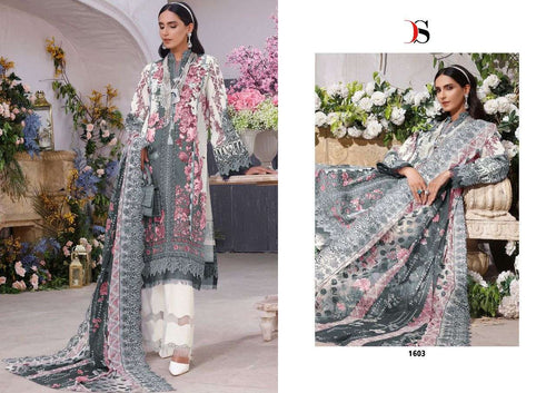 Multi Color Pure Cotton Indian women's salwar kameez with dupatta ready to wear