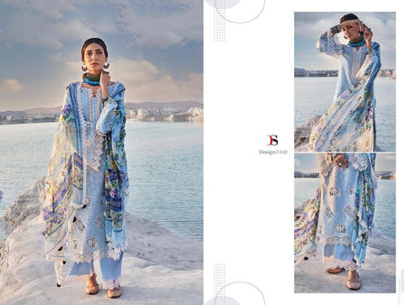 Multi Color Pure Cotton Indian women's salwar kameez with dupatta ready to wear