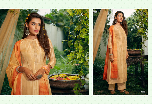 Gold Handwork Indian women's salwar kameez with dupatta ready to wear