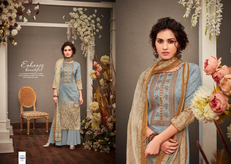 Multi Color Pure Jam Cotton Indian women's salwar kameez with dupatta ready to wear