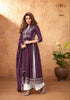 Purple Rayon Indian women's salwar kameez with dupatta ready to wear