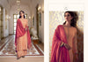 Coral Pure Muslin Silk Indian women's salwar kameez with dupatta ready to wear