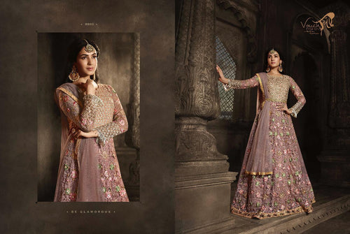 Multi Color Net Indian women's salwar kameez with dupatta ready to wear
