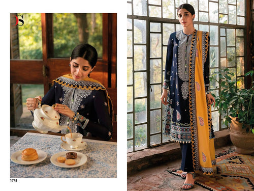 Black Pure Cambric Cotton Indian women's salwar kameez with dupatta ready to wear