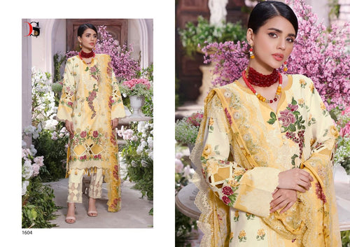 Yellow Pure Cotton Indian women's salwar kameez with dupatta ready to wear