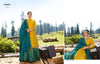 Gold Satin Georgette Indian women's salwar kameez with dupatta ready to wear