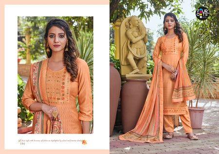 Coral Muslin Indian women's salwar kameez with dupatta ready to wear