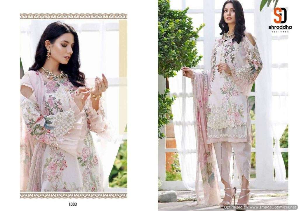 White Cotton Indian women's salwar kameez with dupatta ready to wear