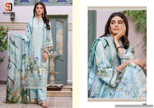 Multi Color Cotton Indian women's salwar kameez with dupatta ready to wear
