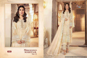 White Georgette Indian women's salwar kameez with dupatta ready to wear