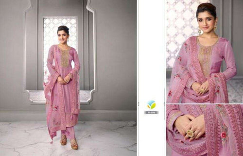 Multi Color Silk Indian women's salwar kameez with dupatta ready to wear
