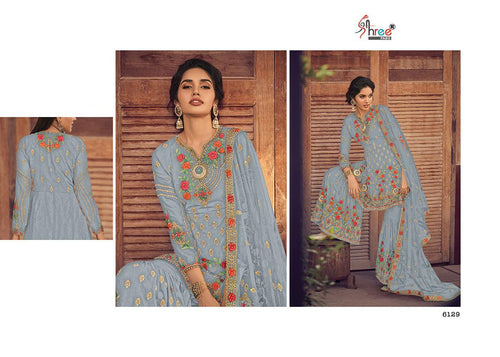 Multi Color Heavy Georgette Indian women's salwar kameez with dupatta ready to wear