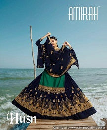Black Satin Georgette Indian women's salwar kameez with dupatta ready to wear