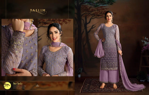 Multi Color Heavy Butterfly Net Indian women's salwar kameez with dupatta ready to wear