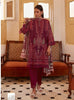Brown Pure Cotton Indian women's salwar kameez with dupatta ready to wear