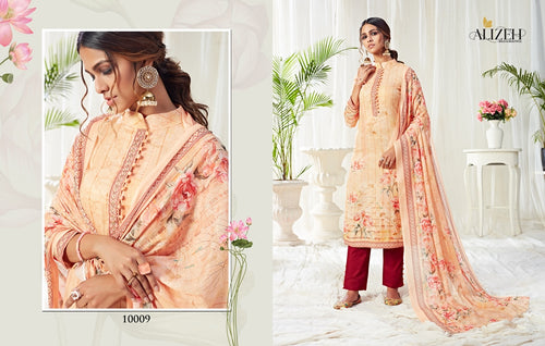 Multi Color Cotton Indian women's salwar kameez with dupatta ready to wear