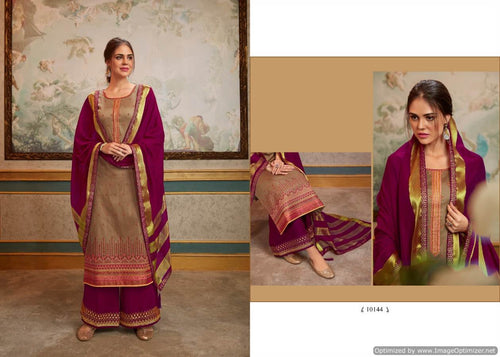 Multi Color Jam Silk Indian women's salwar kameez with dupatta ready to wear