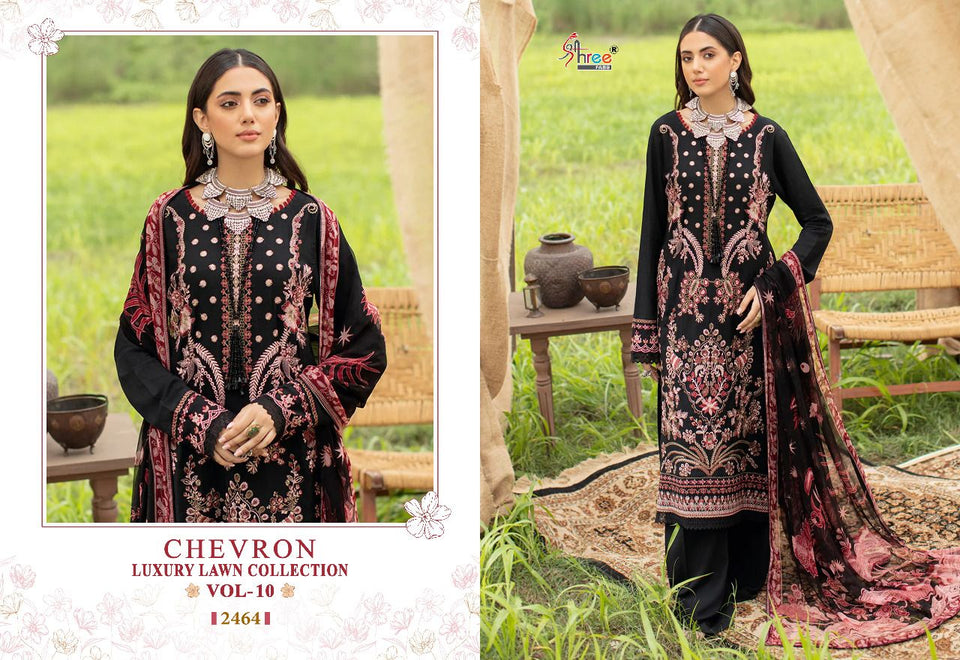 Black Cotton Indian women's salwar kameez with dupatta ready to wear