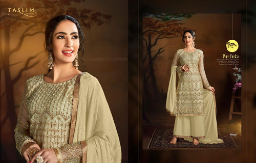 Multi Color Heavy Butterfly Net Indian women's salwar kameez with dupatta ready to wear