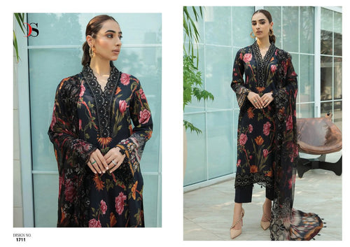 Black Pure Cotton Indian women's salwar kameez with dupatta ready to wear