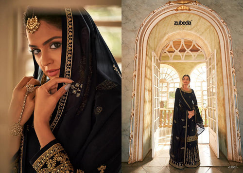 Black Heavy Georgette Indian women's salwar kameez with dupatta ready to wear