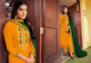 Gold Parampara Silk Indian women's salwar kameez with dupatta ready to wear