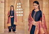 Blue Pure Viscose Maslin Indian women's salwar kameez with dupatta ready to wear